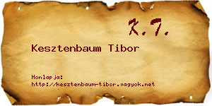 Kesztenbaum Tibor névjegykártya