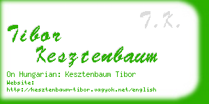 tibor kesztenbaum business card